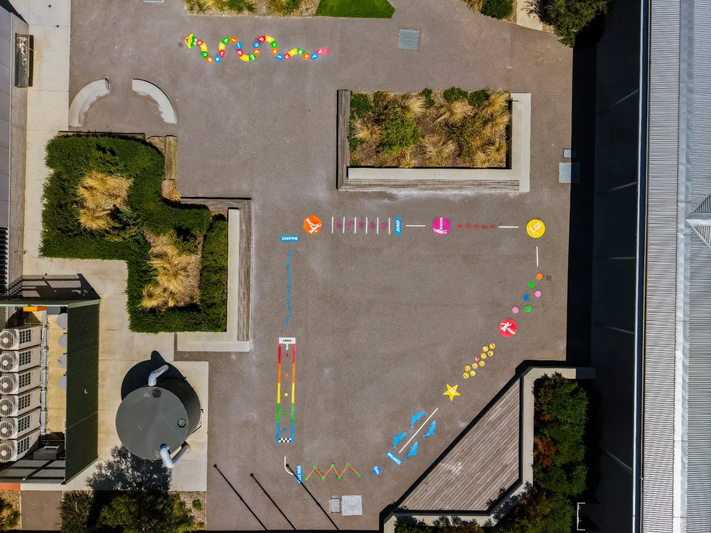 Thermo Playground Markings at Quarters Primary